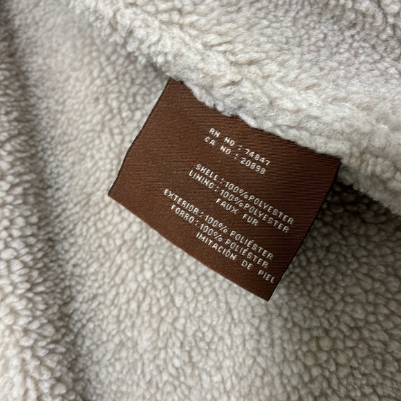 Levi’s brown faux Sherpa jacket S - Picture 7 of 7